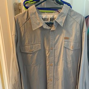 Akoo long sleeve button down shirt 3XL